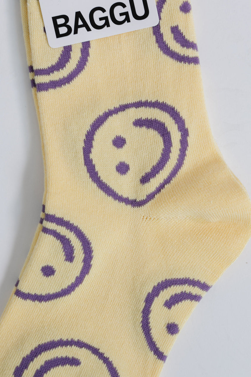 Baggu Happy Socks in Butter