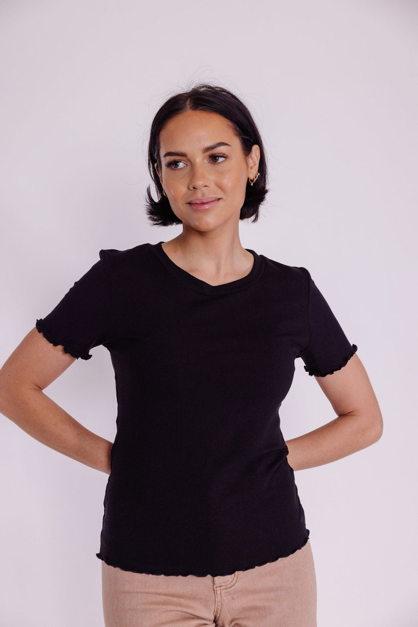 Beatrix Tee in Black