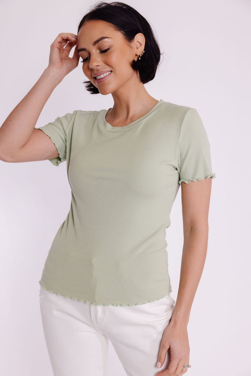 Beatrix Tee in Sage