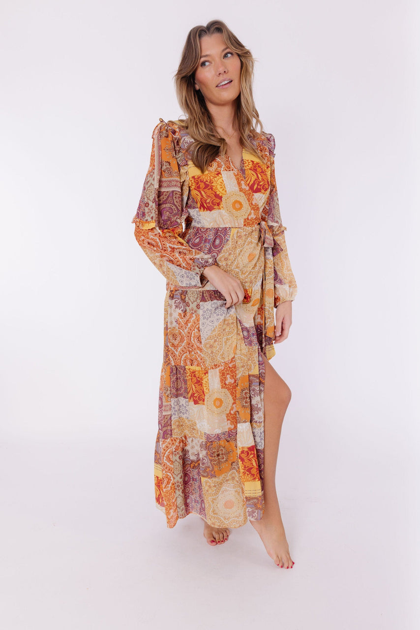 Blaze Maple Dress in Golden Desert