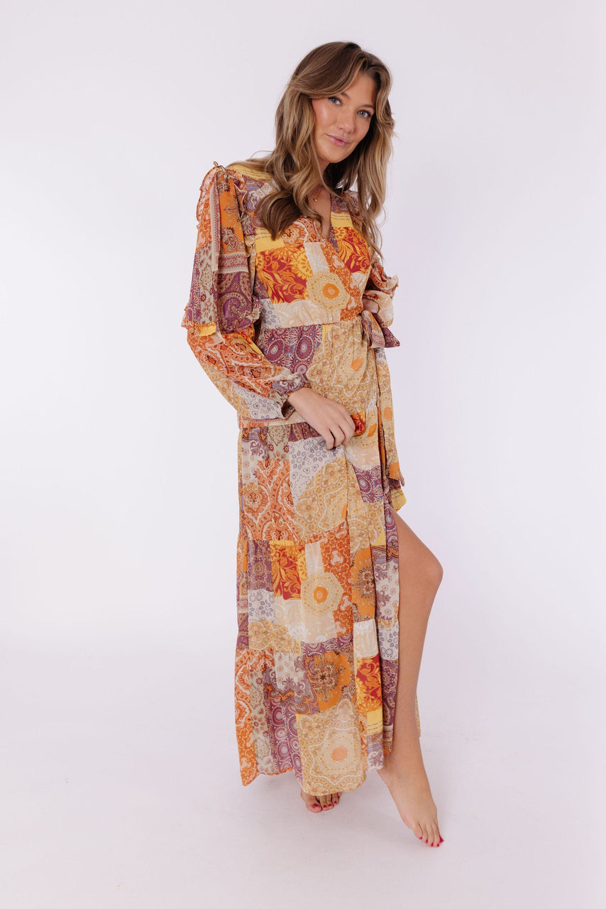 Blaze Maple Dress in Golden Desert