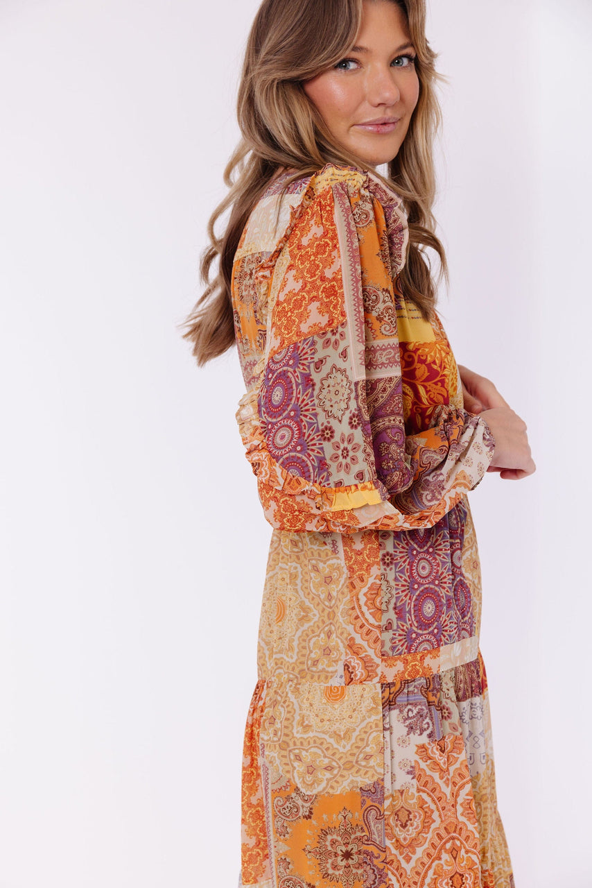 Blaze Maple Dress in Golden Desert