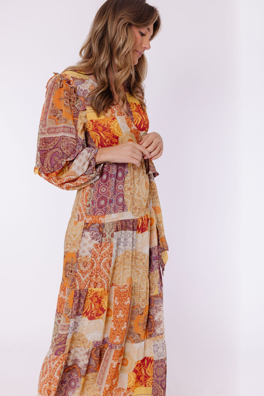 Blaze Maple Dress in Golden Desert