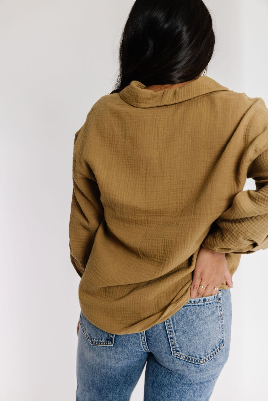 Celeste Blouse in Moss