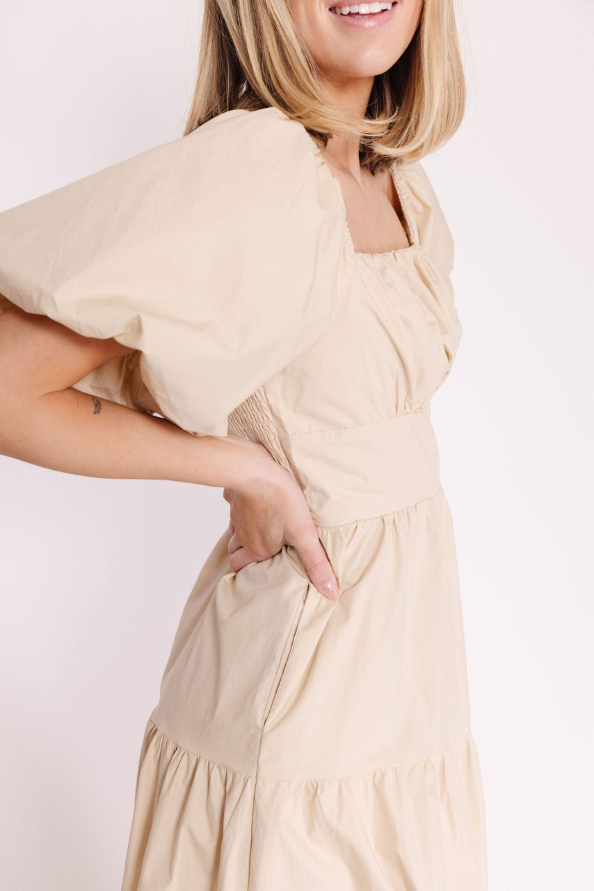Champe Dress in Champagne