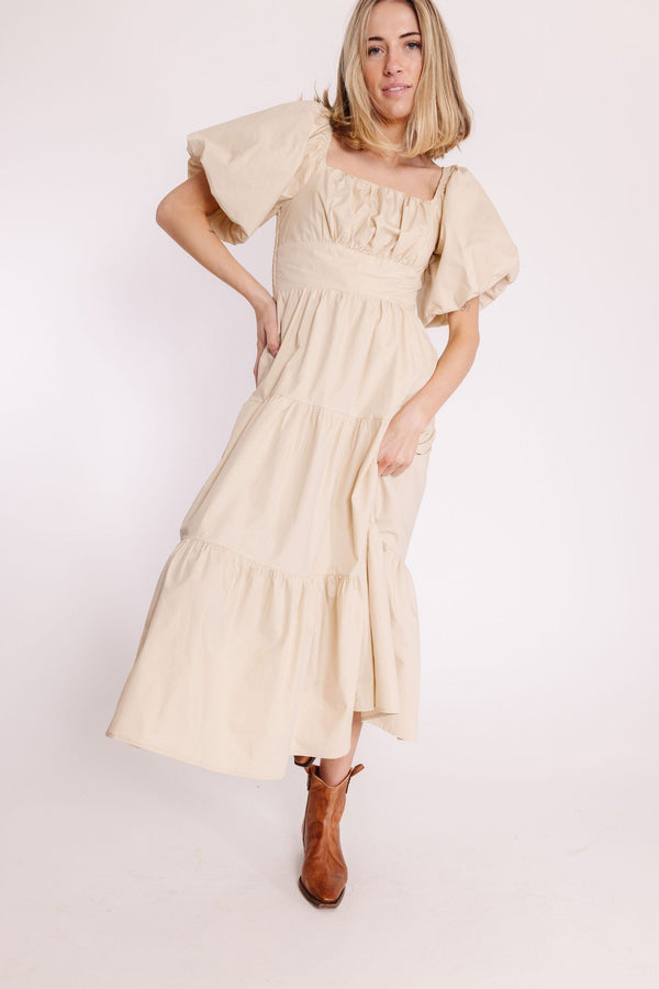 Champe Dress in Champagne