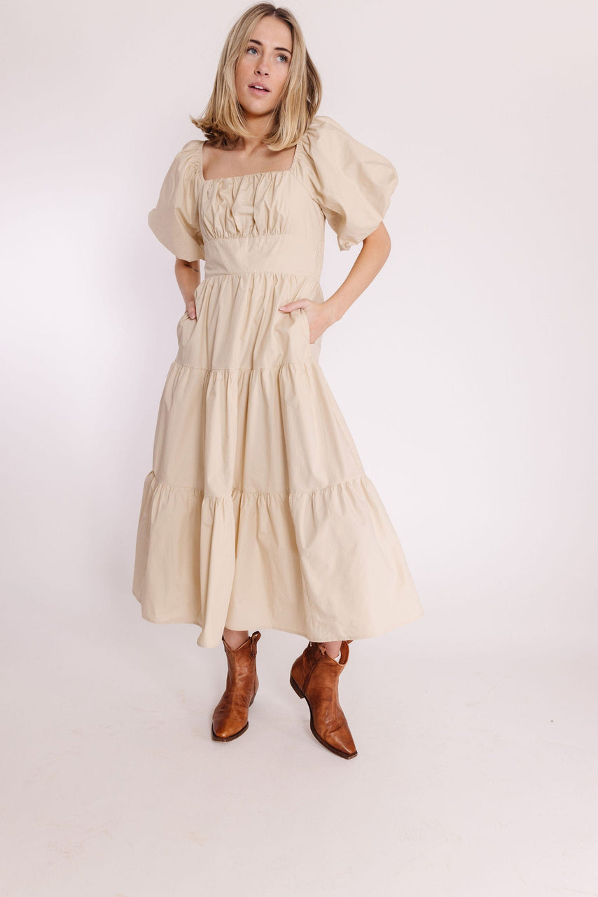 Champe Dress in Champagne