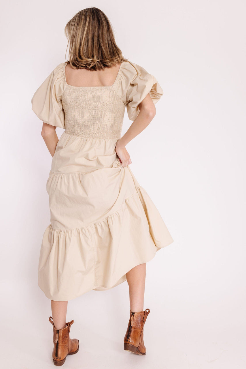 Champe Dress in Champagne