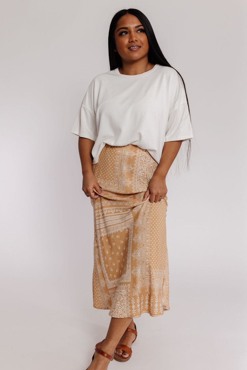 Chancey Skirt in Taupe