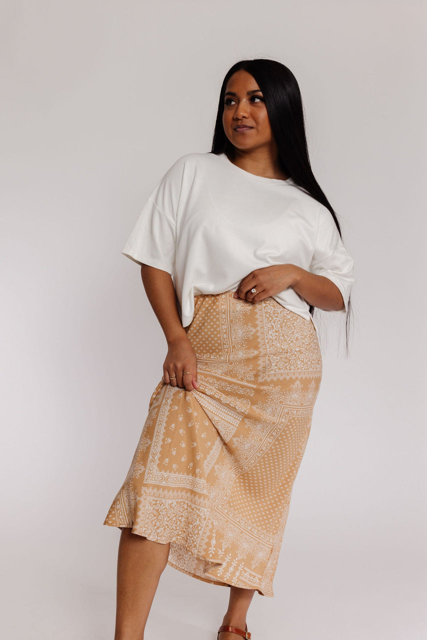 Chancey Skirt in Taupe