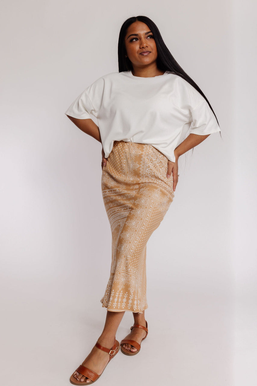 Chancey Skirt in Taupe