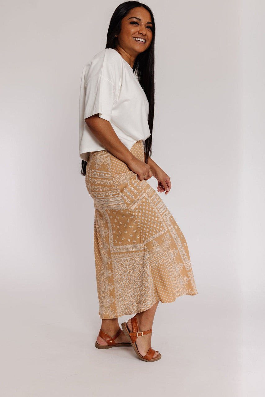 Chancey Skirt in Taupe