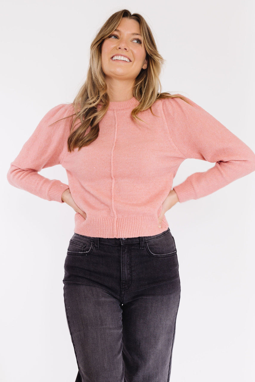 Delphine Sweater in French Pink