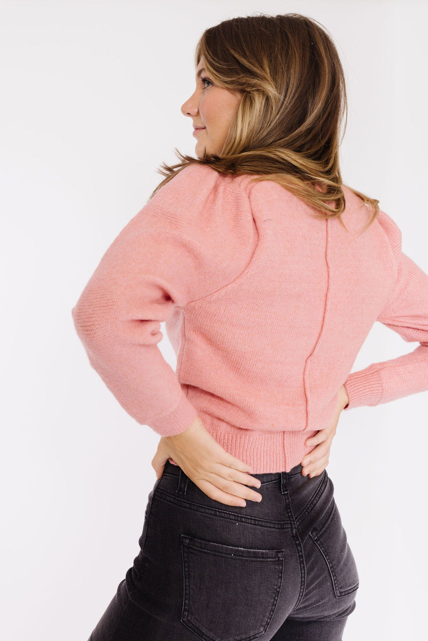 Delphine Sweater in French Pink