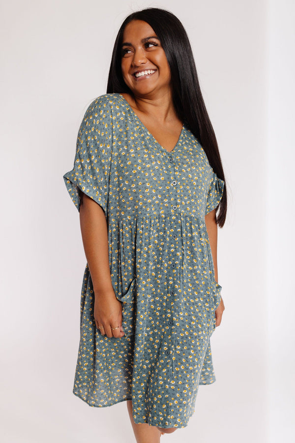Desert Sky Dress in Olive