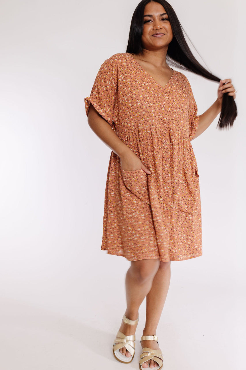 Desert Sky Dress in Terra Cotta