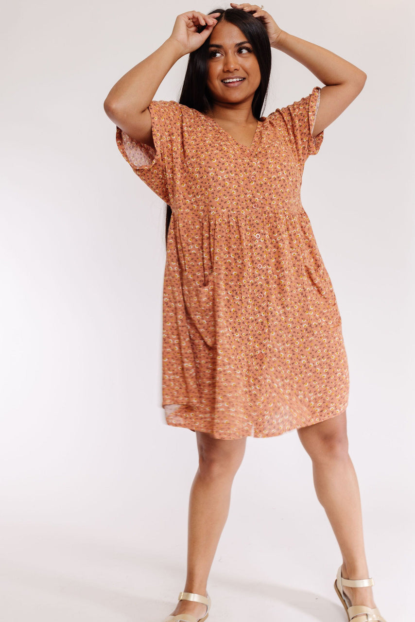 Desert Sky Dress in Terra Cotta
