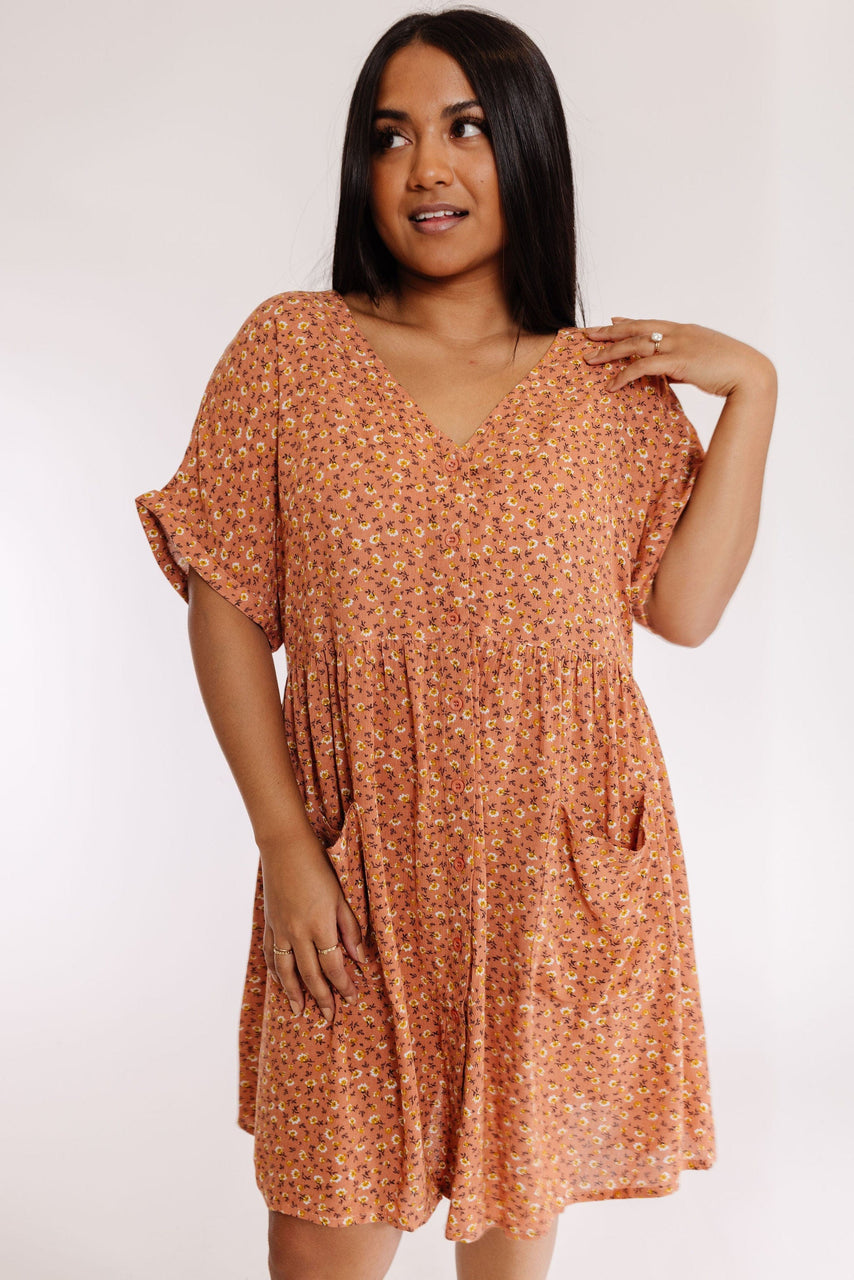 Desert Sky Dress in Terra Cotta