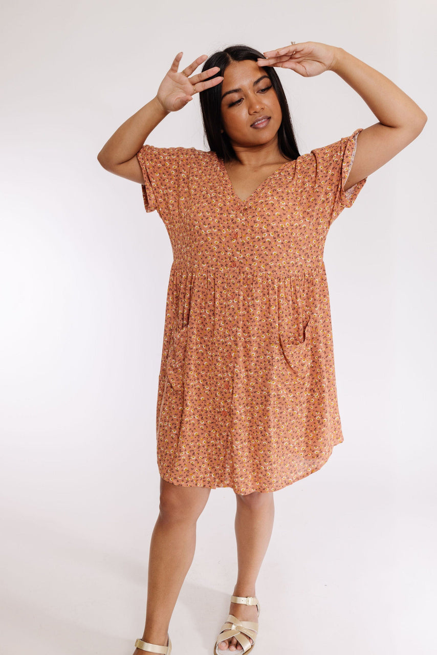 Desert Sky Dress in Terra Cotta