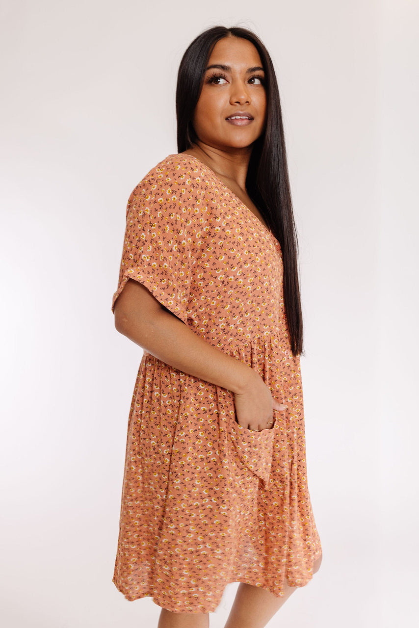 Desert Sky Dress in Terra Cotta