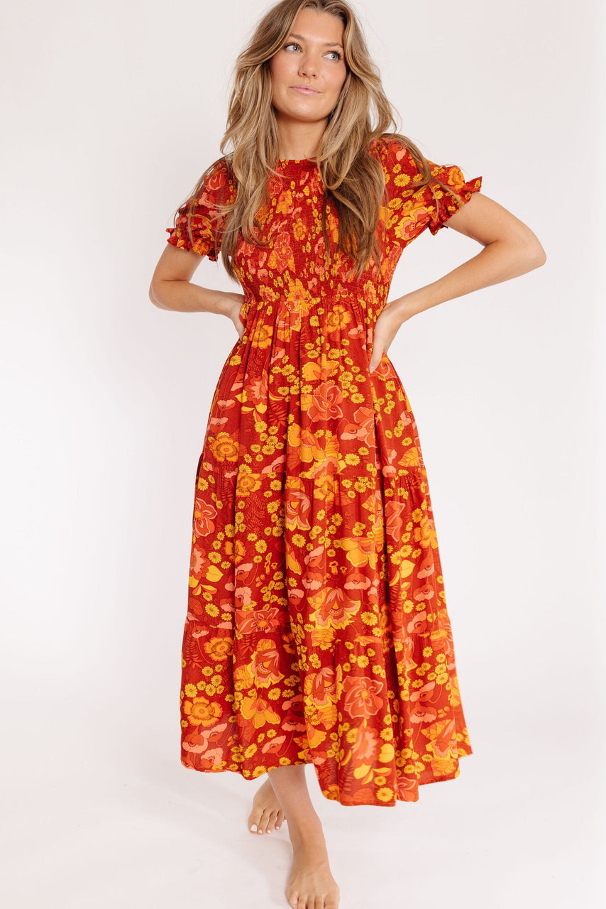 Duke Dress in Brick