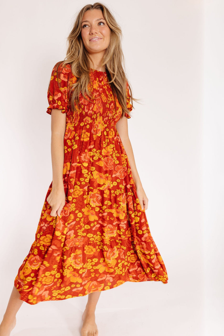 Duke Dress in Brick