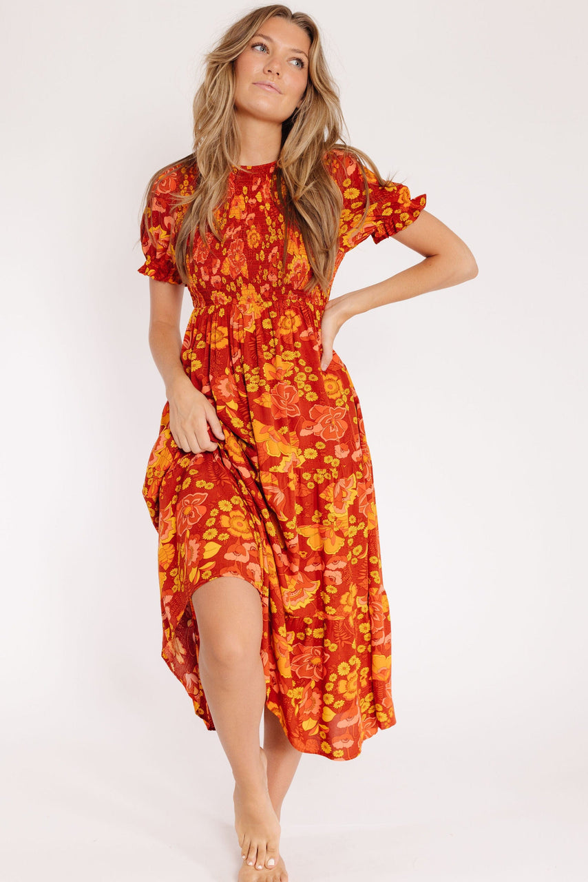 Duke Dress in Brick