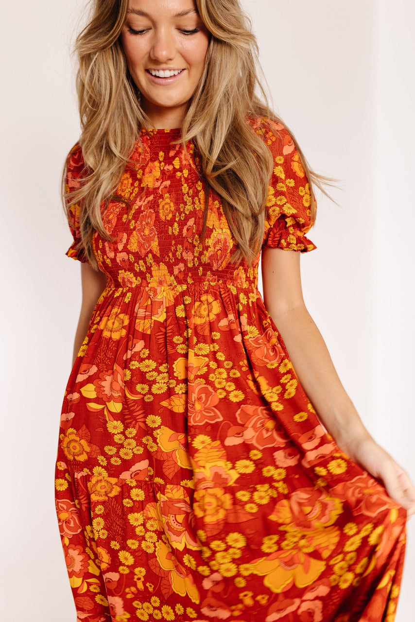 Duke Dress in Brick