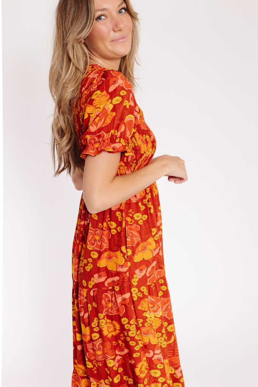 Duke Dress in Brick