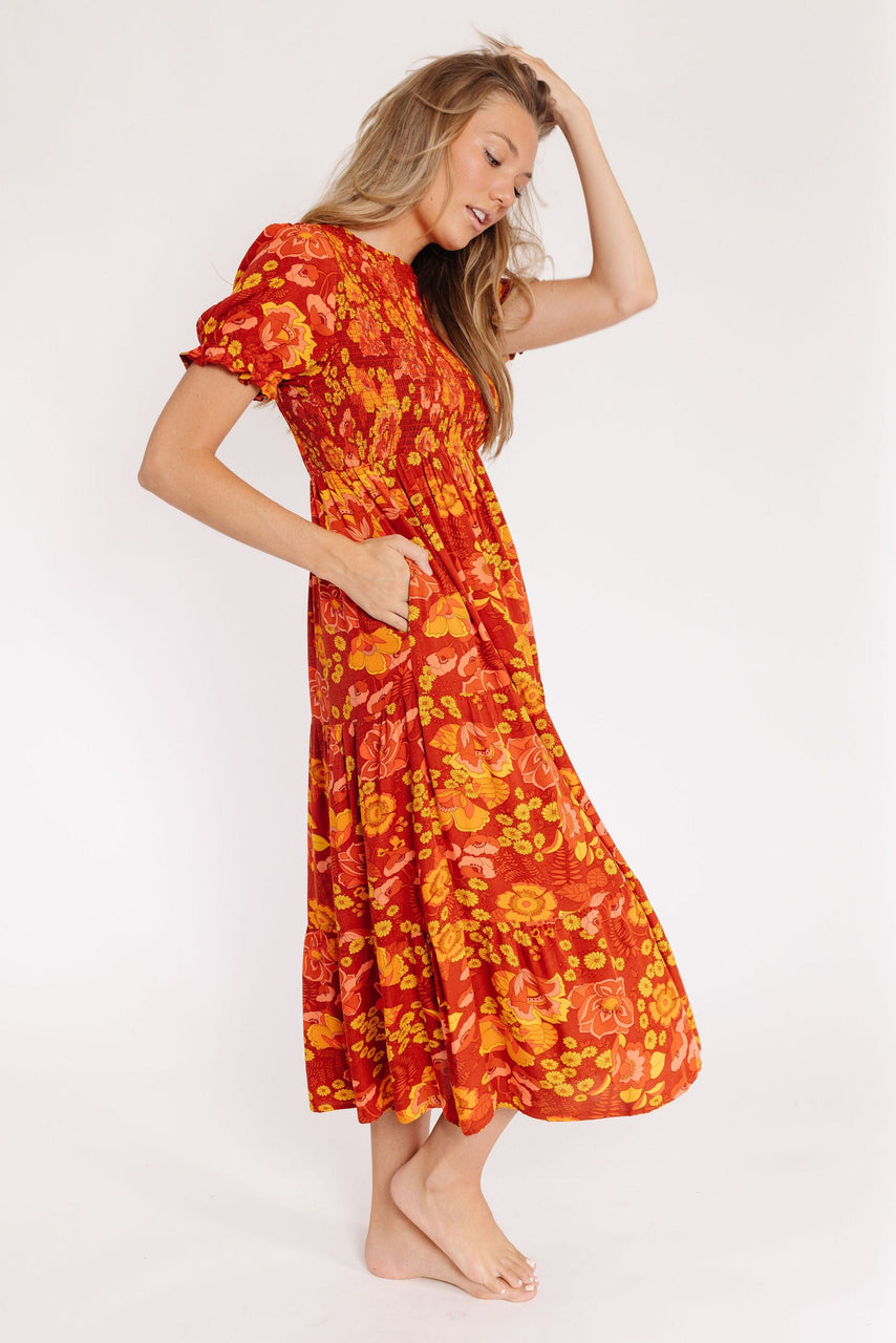 Duke Dress in Brick