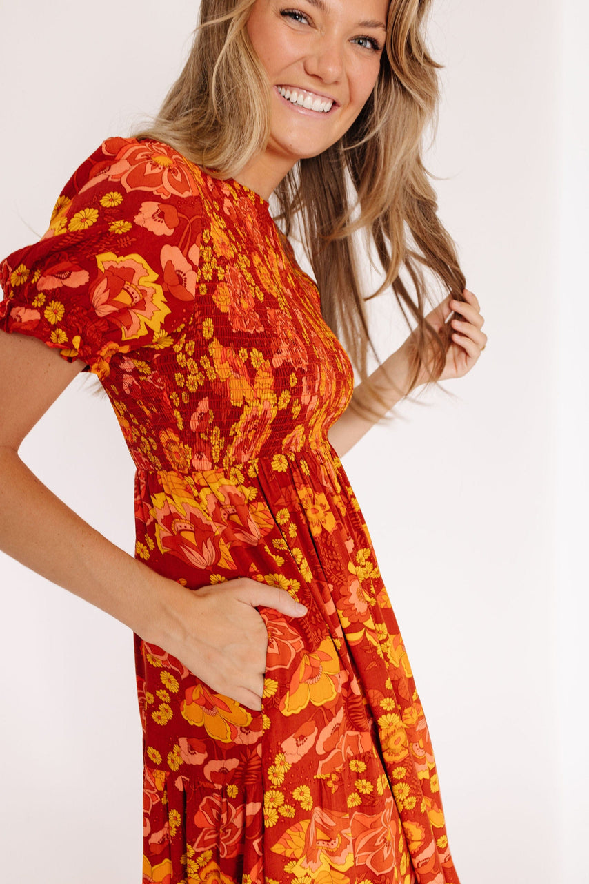 Duke Dress in Brick