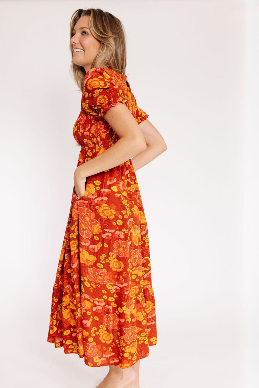 Duke Dress in Brick