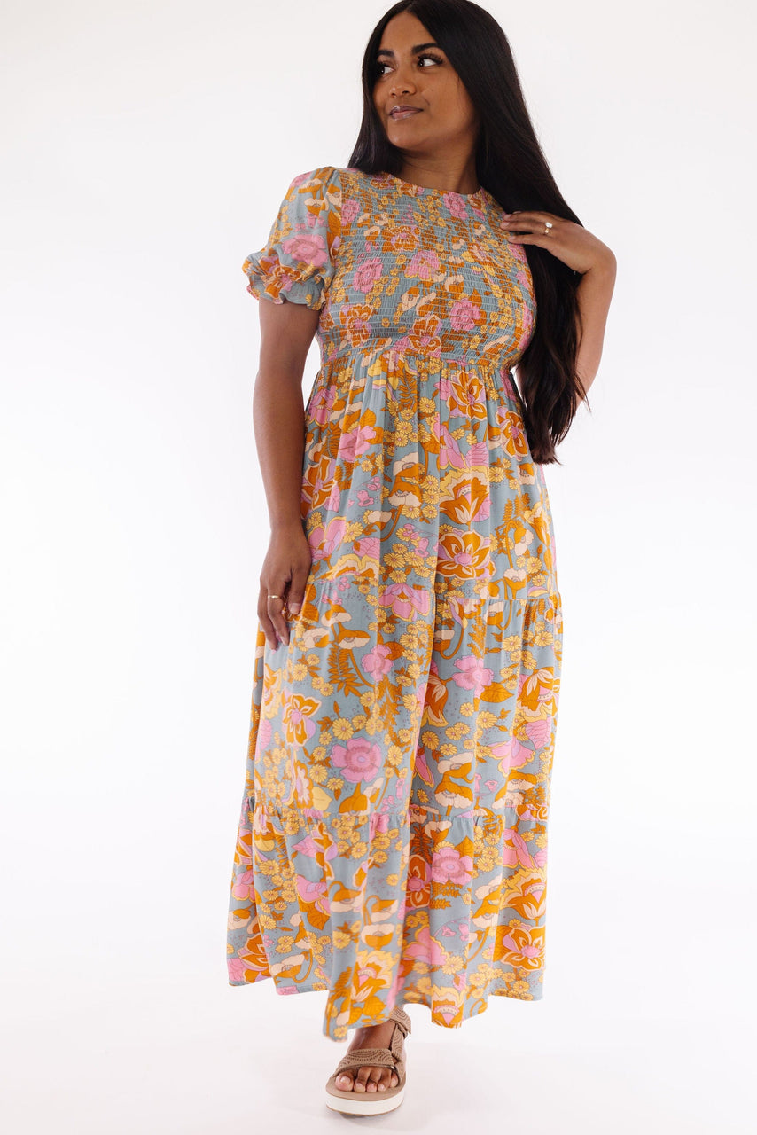 Duke Dress in Dusty Blue
