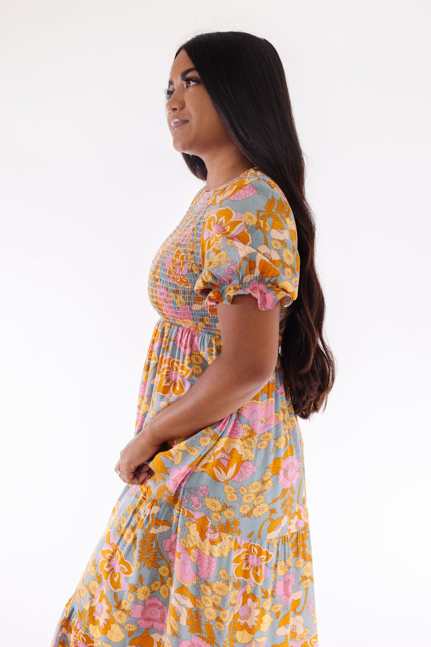 Duke Dress in Dusty Blue