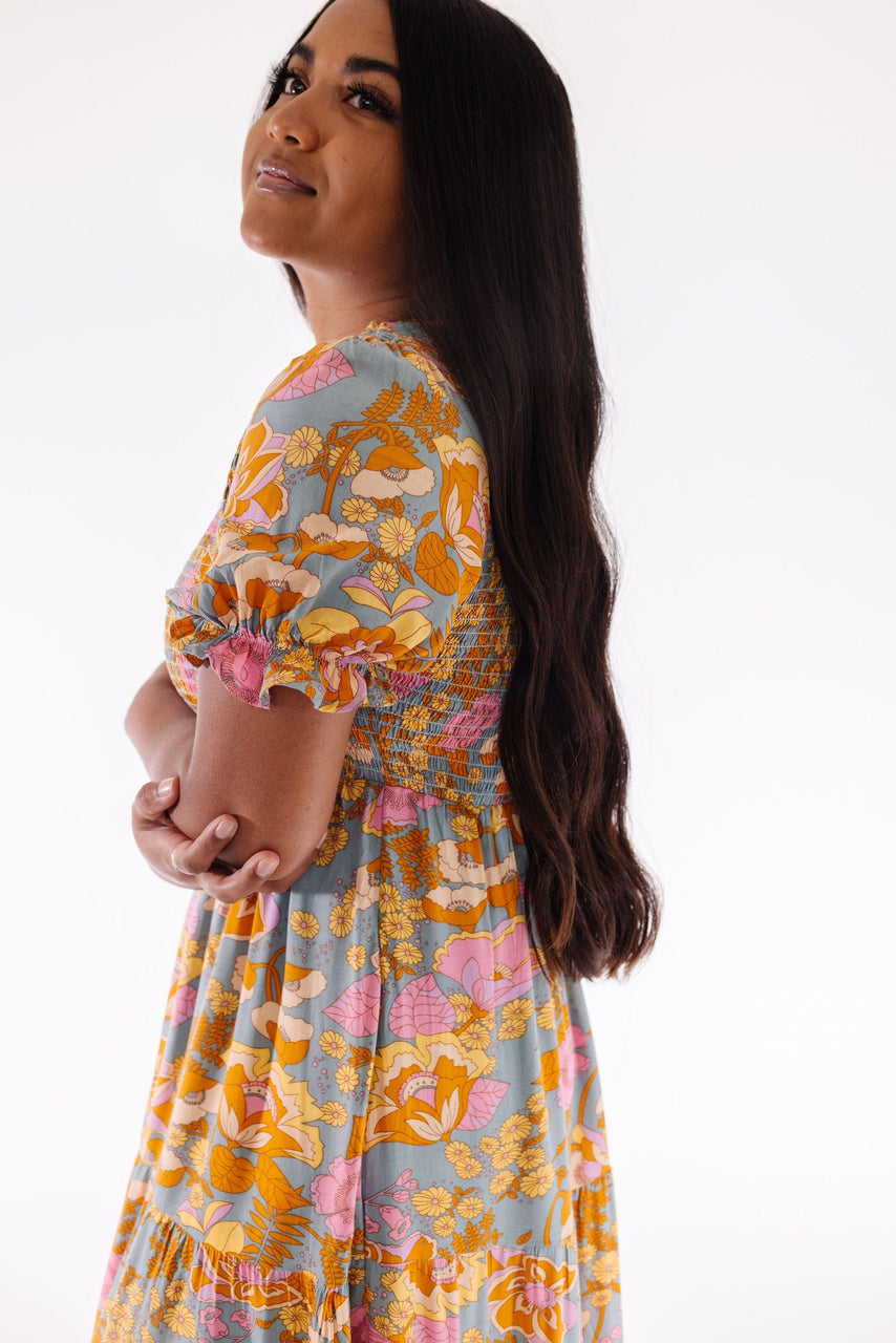 Duke Dress in Dusty Blue
