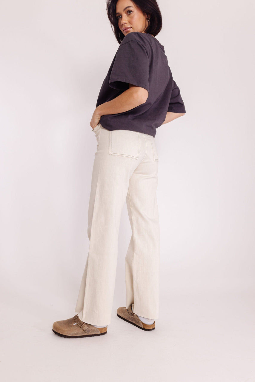 Fergie Pant in Washed Beige
