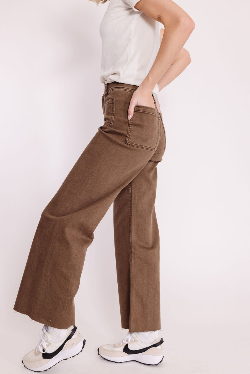 Fergie Pant in Washed Brown