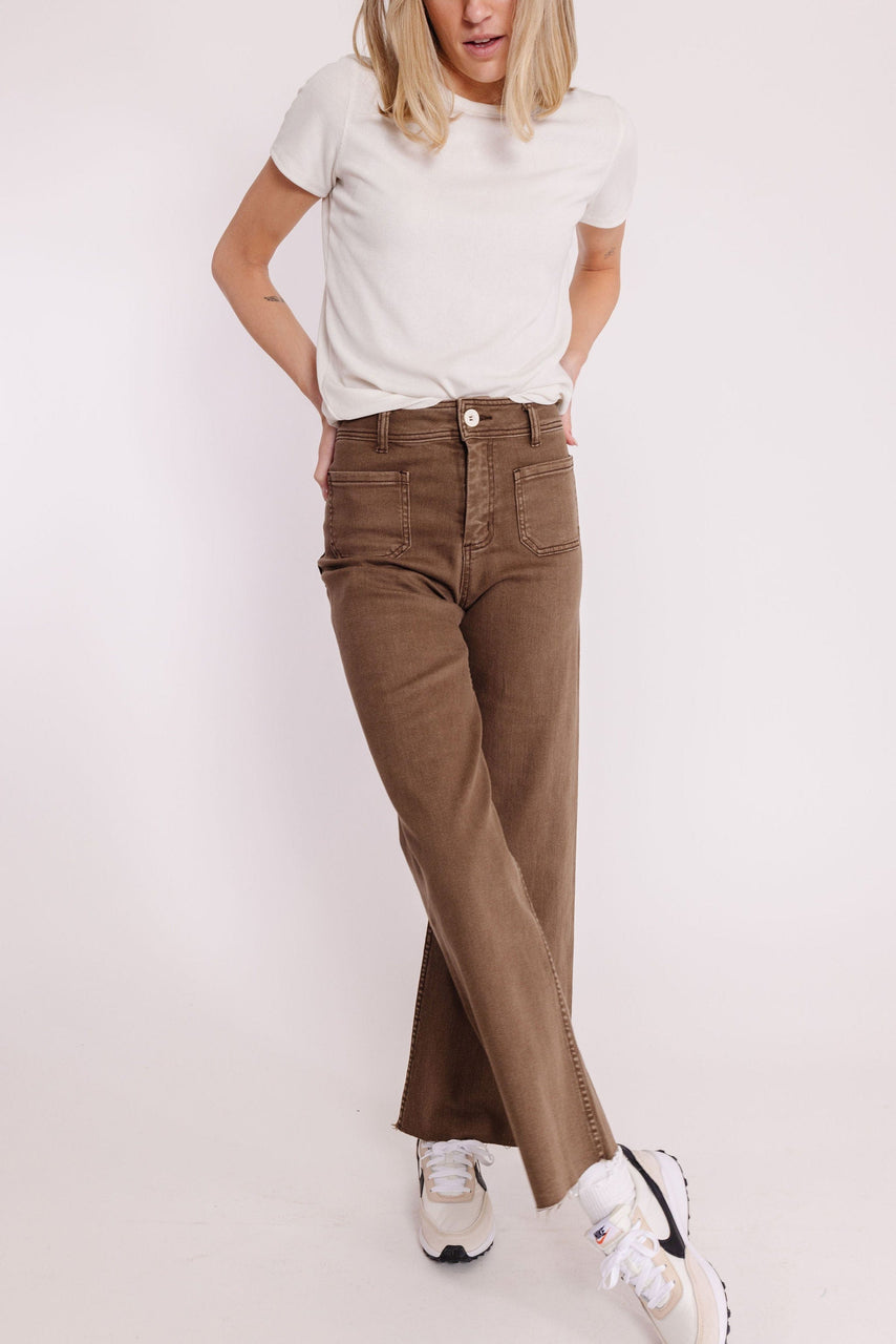 Fergie Pant in Washed Brown