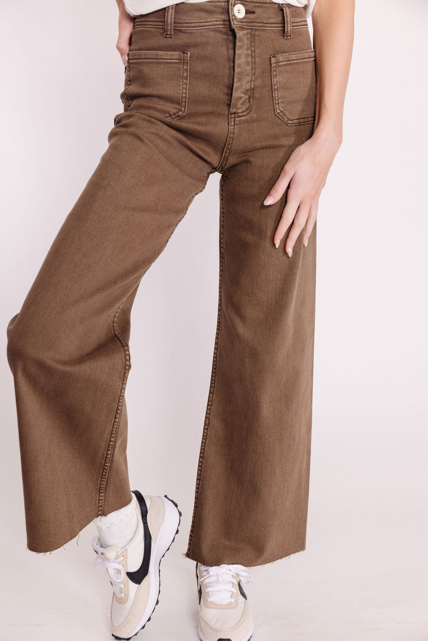Fergie Pant in Washed Brown