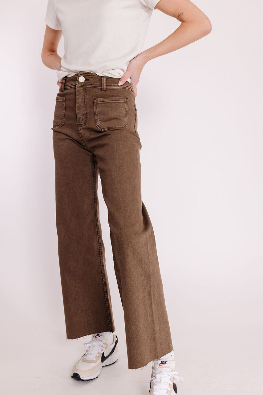 Fergie Pant in Washed Brown
