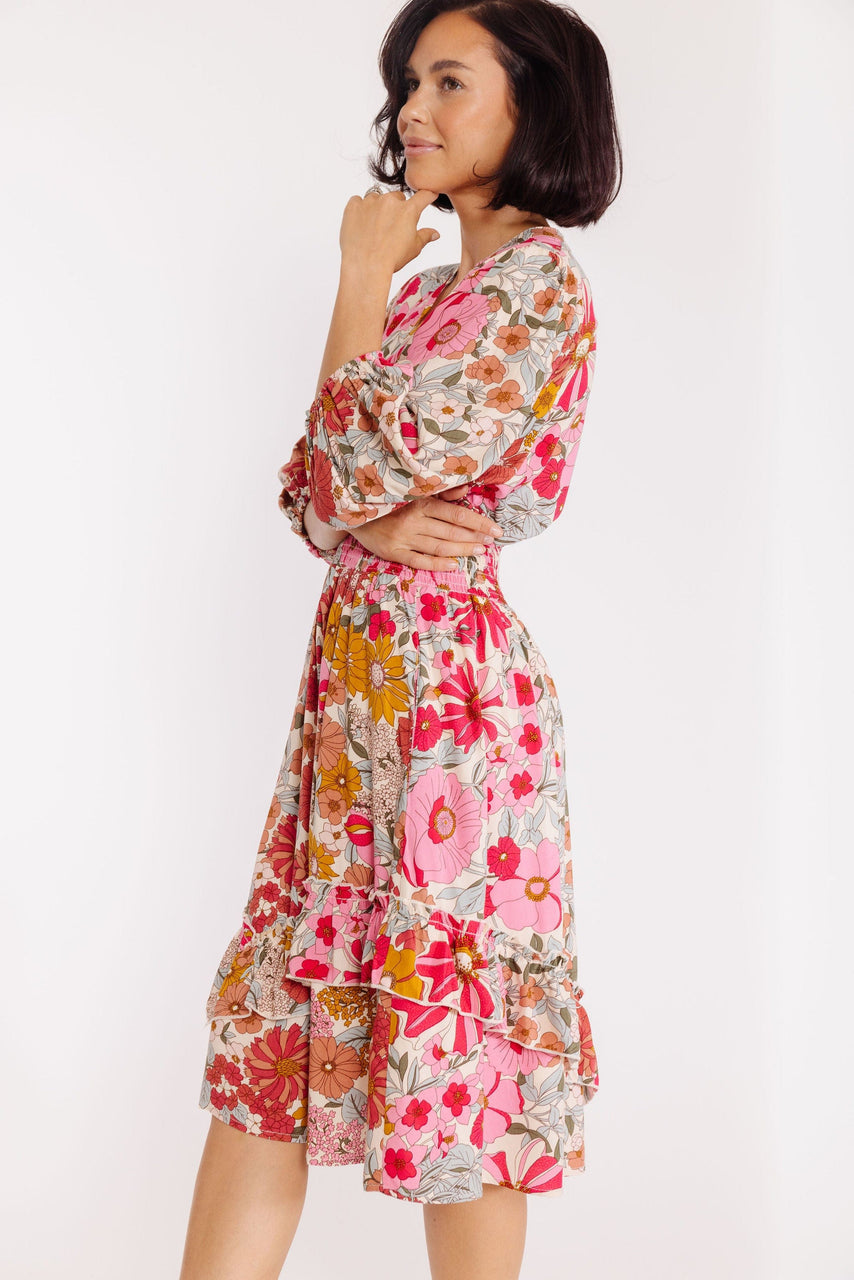 Fern Dress in Cream Floral