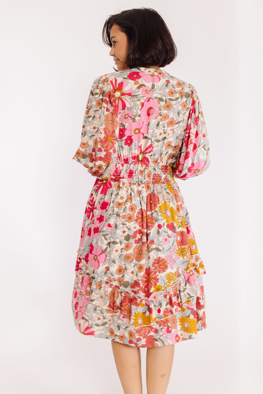 Fern Dress in Cream Floral