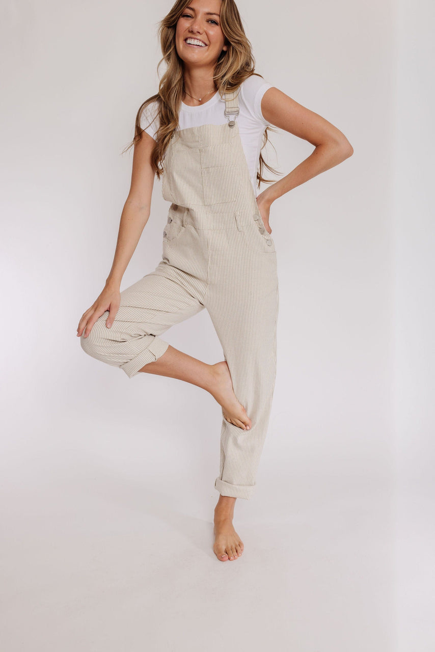 Harry Overalls in Taupe