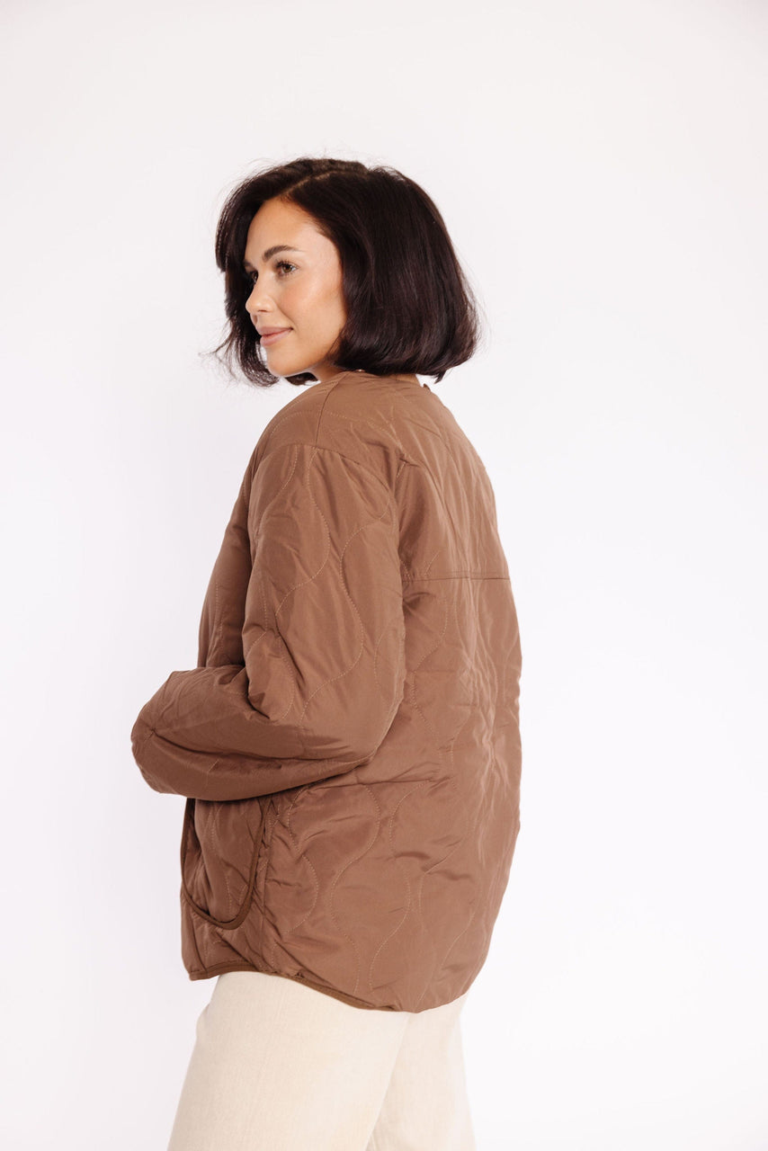 Izzy Quilted Jacket in Cocoa
