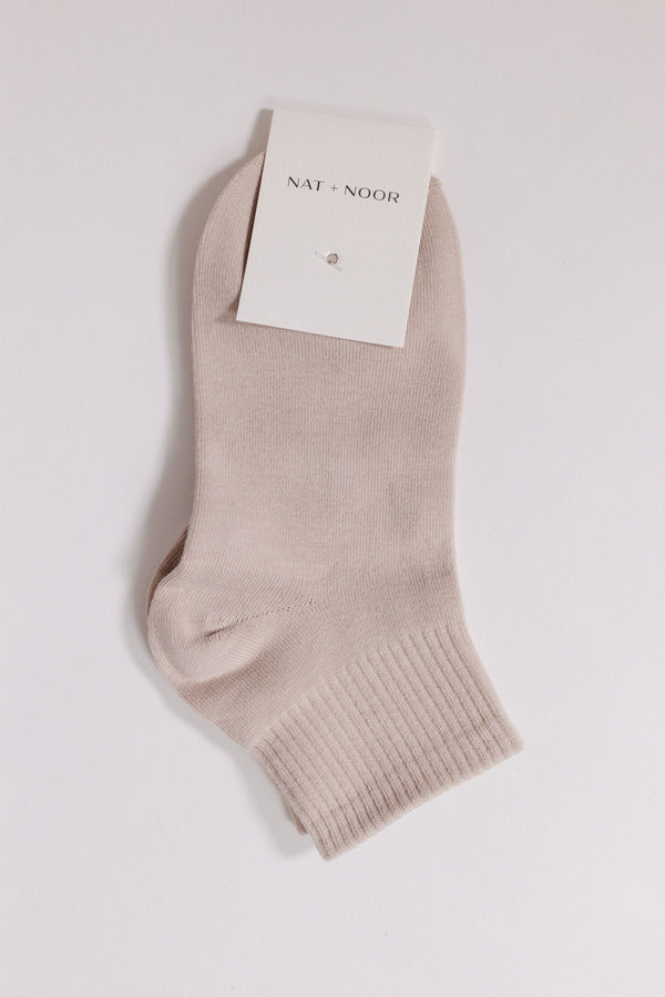 Nat + Noor Ankle Sock in Cream