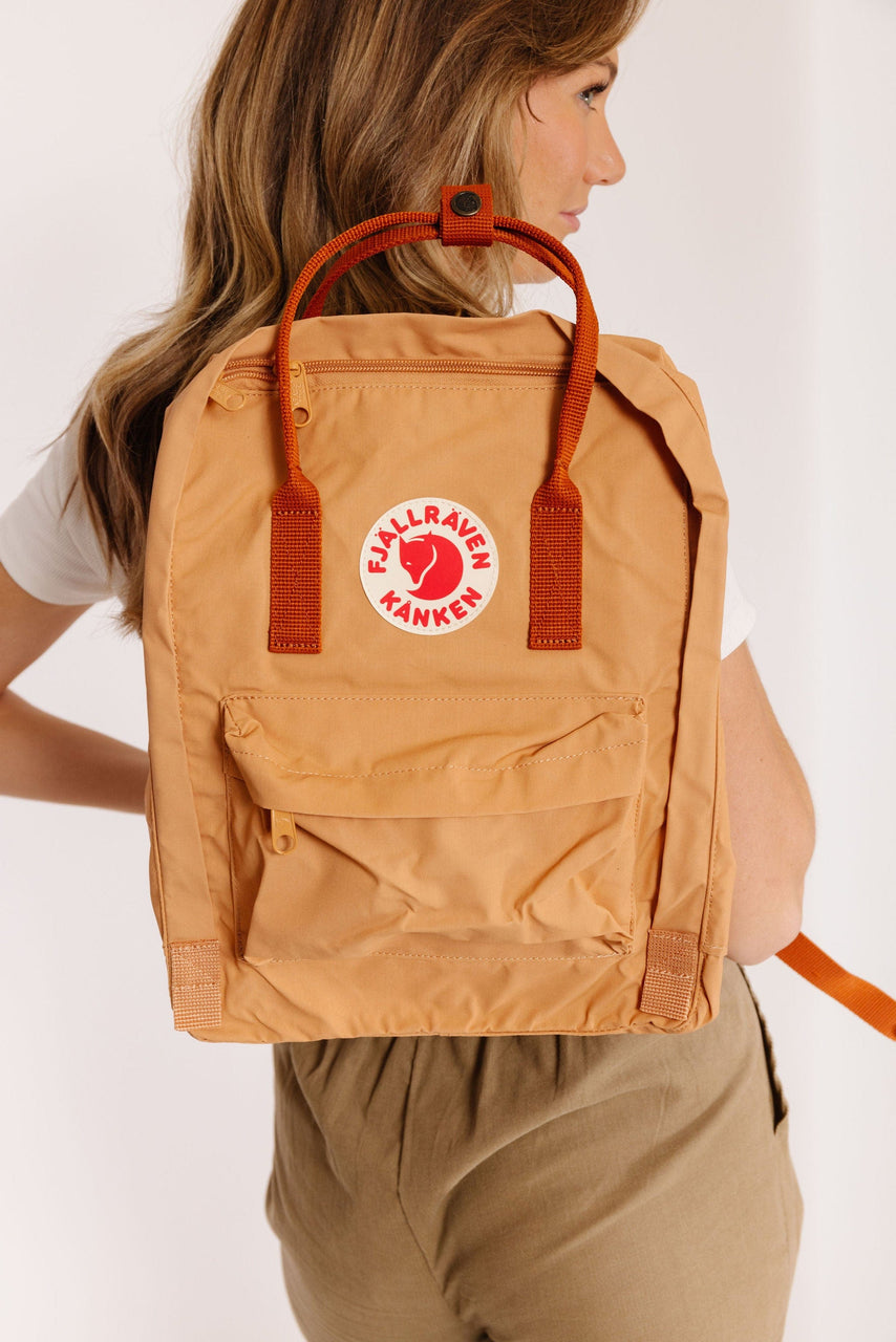 Fjallraven Kanken Backpack in Peach Sand/Terracotta Brown