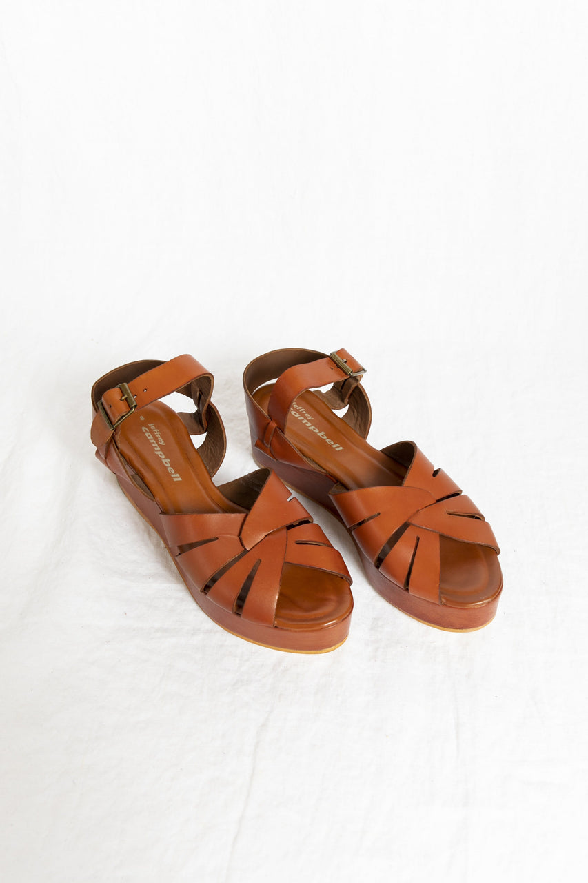 Jeffrey Campbell Tarth Sandal in Cognac
