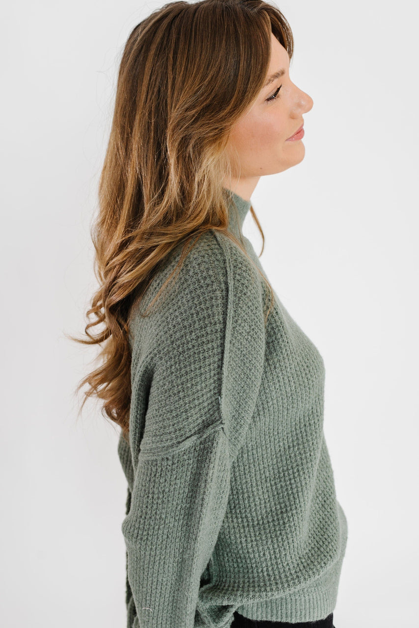 Johnny Sweater in Seagrass Green