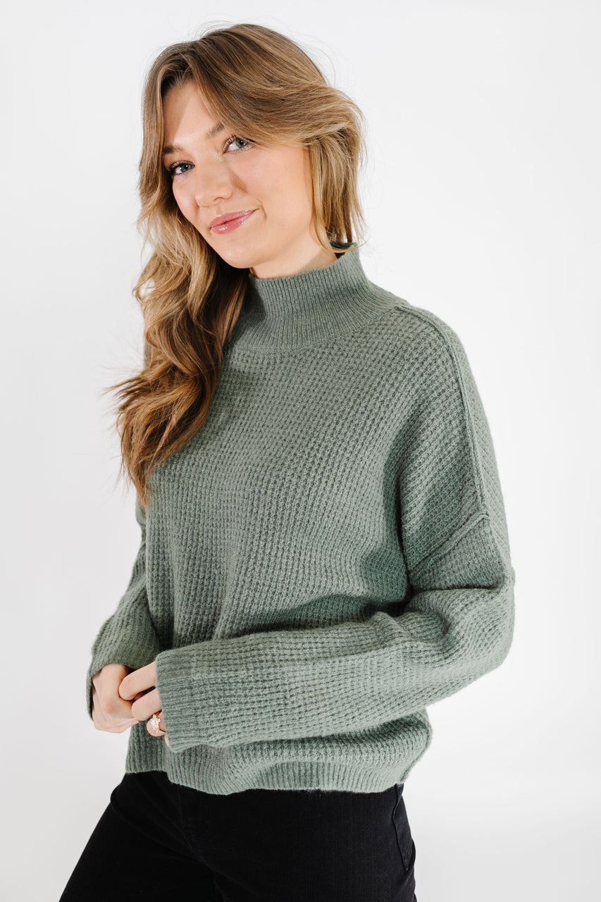 Johnny Sweater in Seagrass Green
