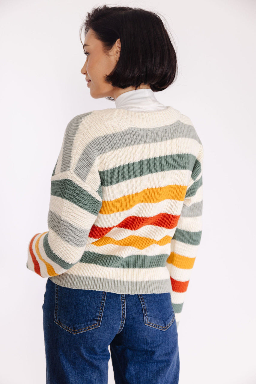 Jose Cardigan in Ivory Mutli